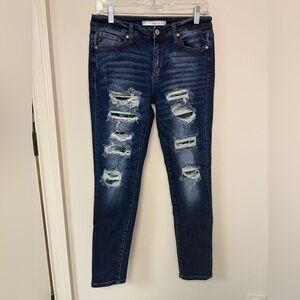 KanCan: Women's Denim, Tobie Mid Rise Super Skinny Jean, Size 28